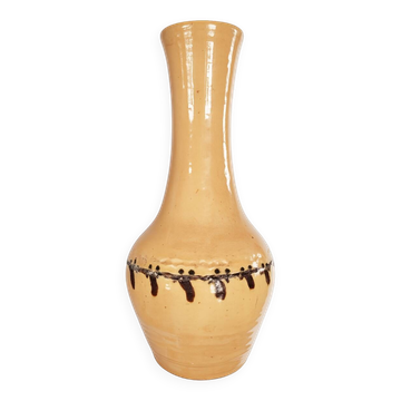Glazed terracotta vase