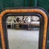 Small mirror louis philippe noir of the XIX  th siecle n° 43