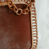 Rattan mirror vintage