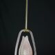 Elgant Pink Art Decò Barovier e Toso Pendant Light Murano Glass, 1940s