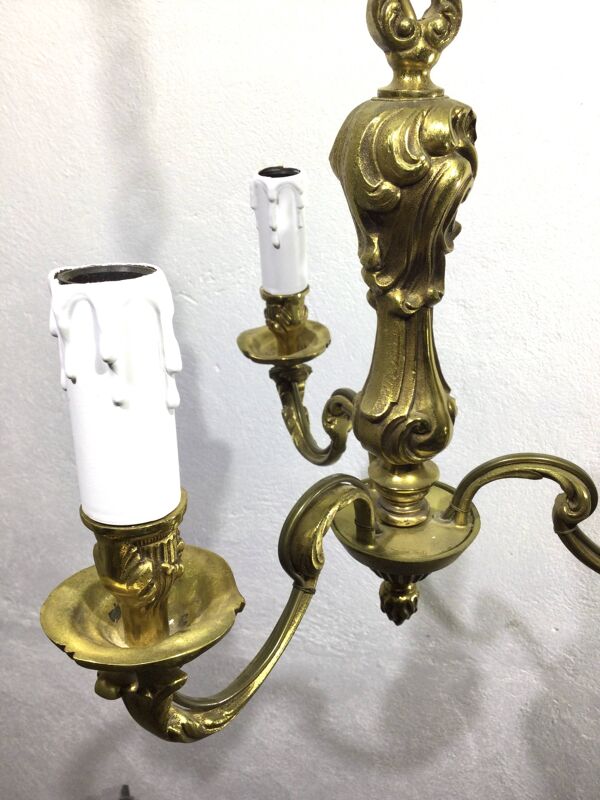 Lustre 3 lumières en bronze
