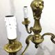3-light bronze chandelier