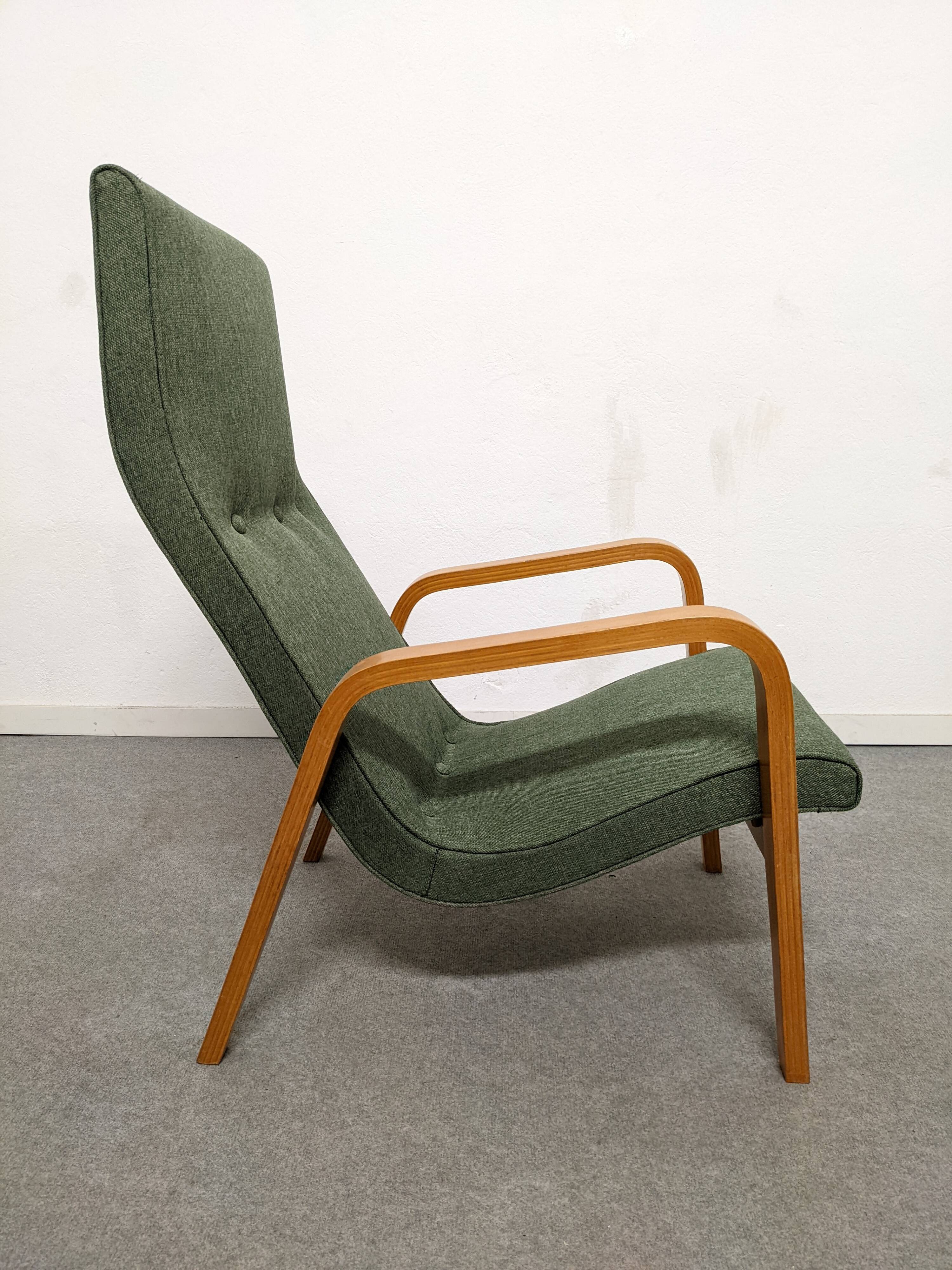 Paire de fauteuils Bow Wood des années 50/60