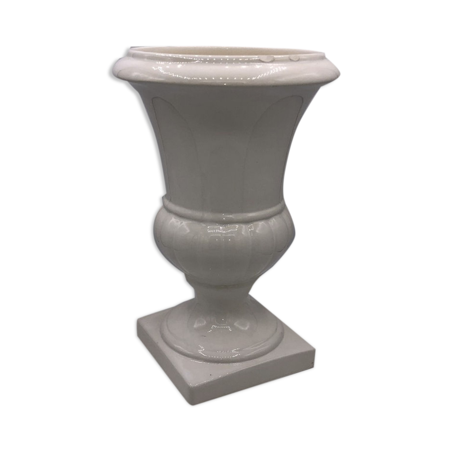 Medici vase in white porcelain