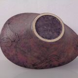 Large Purple & Black 704 Ruscha Art Ceramic Bowl, Germany, 1960s