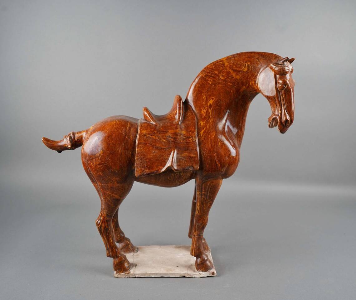 China. Tang Dynasty, Glazed Terracotta Horse