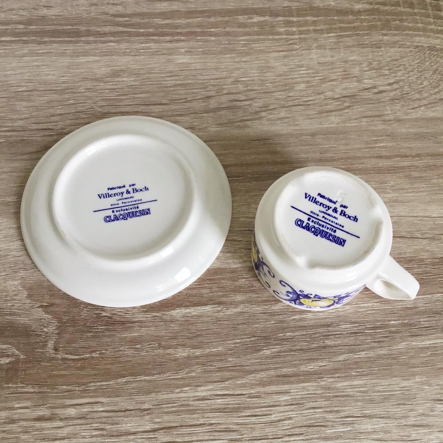 Set of six cups six saucers and a tray Villeroy and Boch Cadiz