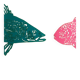 Colour paper artwork face to face