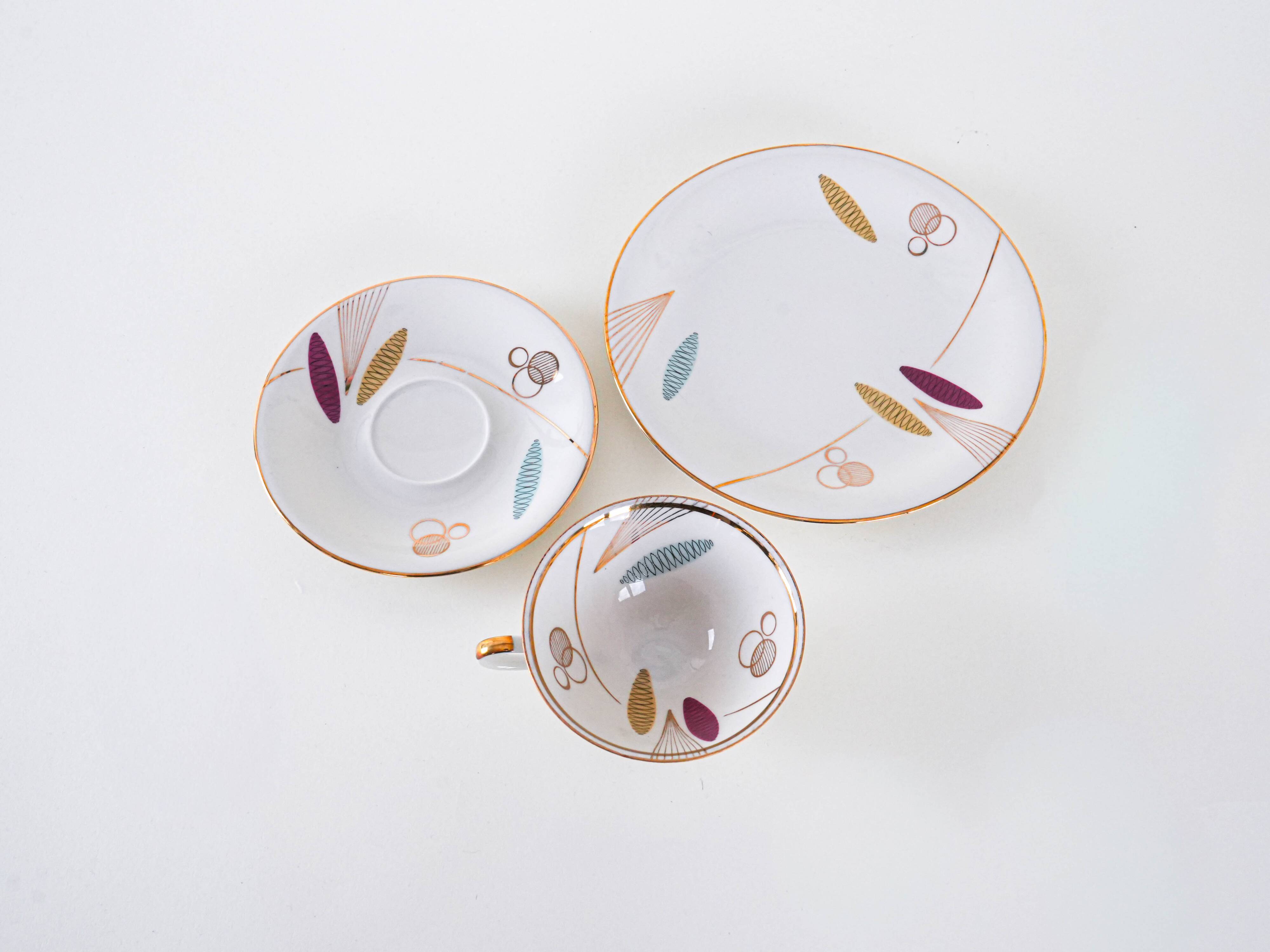 Porcelain cup, German design, 1960s, manufacturer: Hertel Jacob