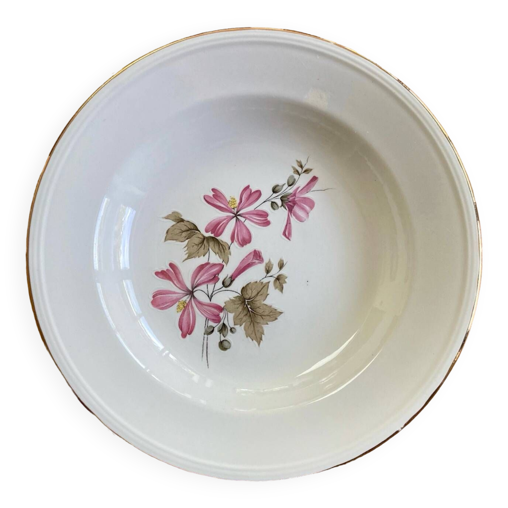 4 assiettes creuses Boch La Louvière Belgium