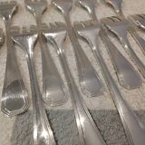 12 silver-plated oyster forks by Christofle America