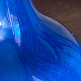 Pair of crackled ceramic lamps