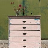 Patinated chest of drawers