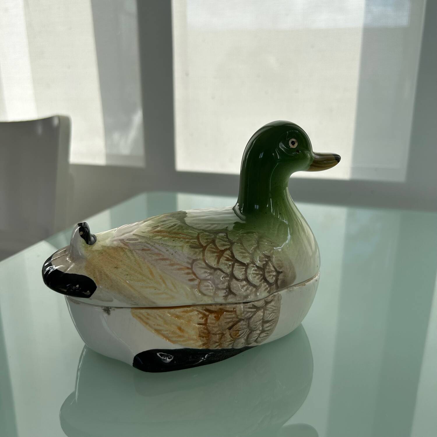 Petite terrine canard vert