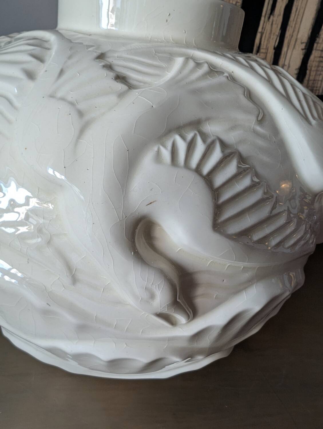 Art Deco Seagull Ball Vase