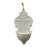 old white porcelain font