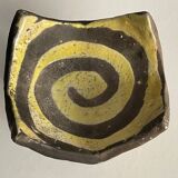 Ashtray in raku, circa 1990/2000