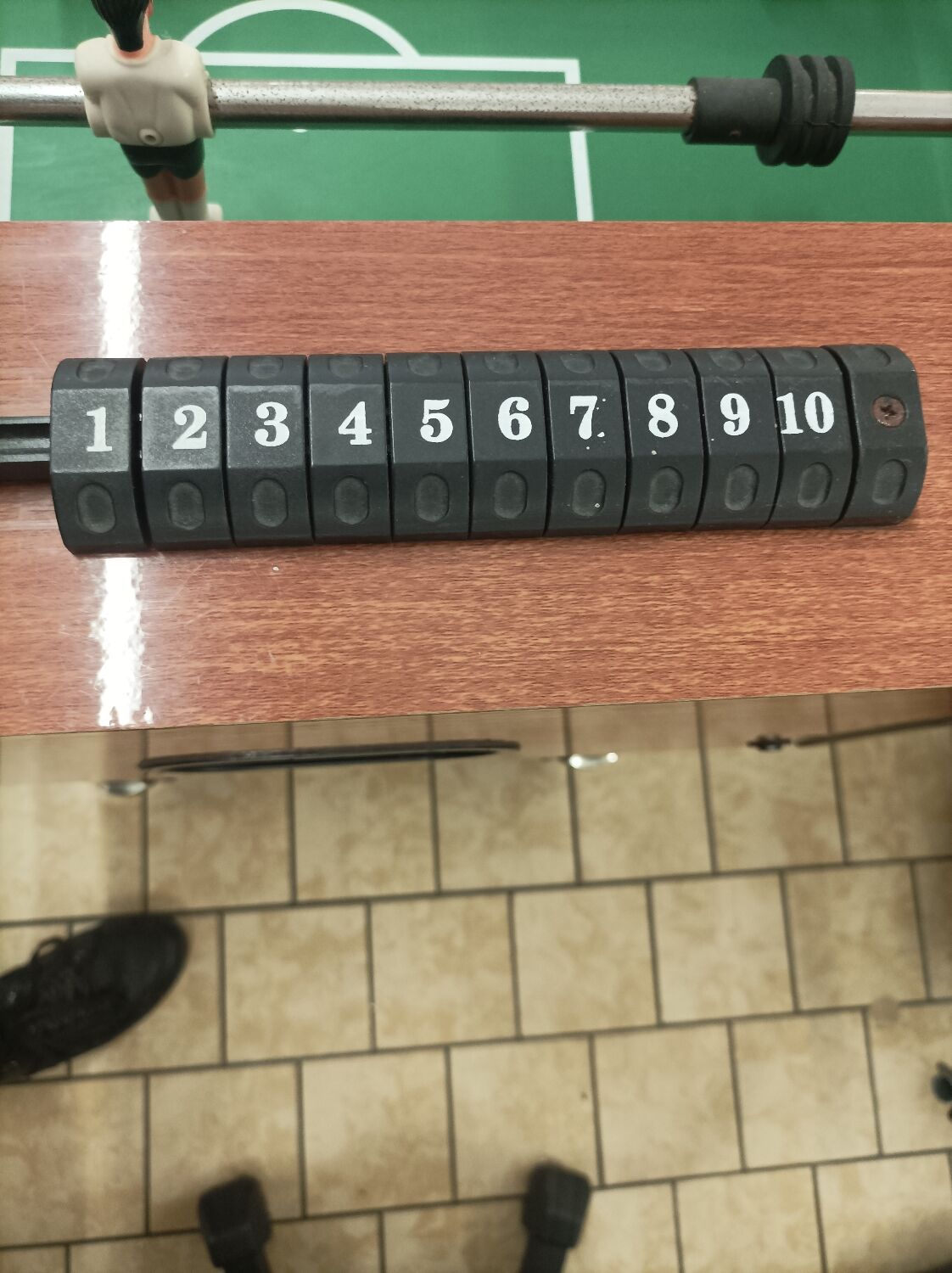 Old table football wood chrome vintage