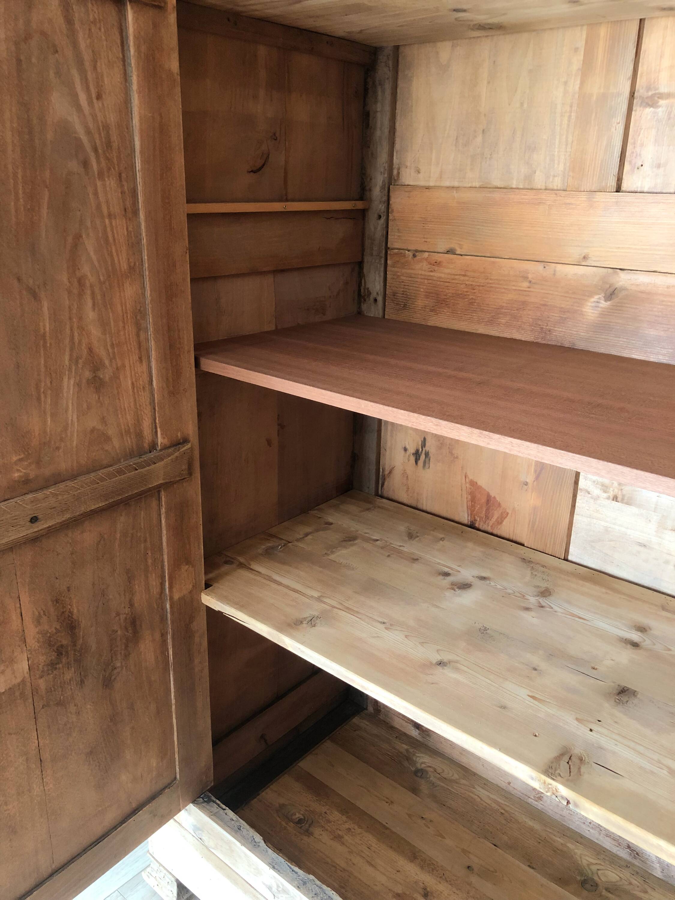 Large walnut wardrobe