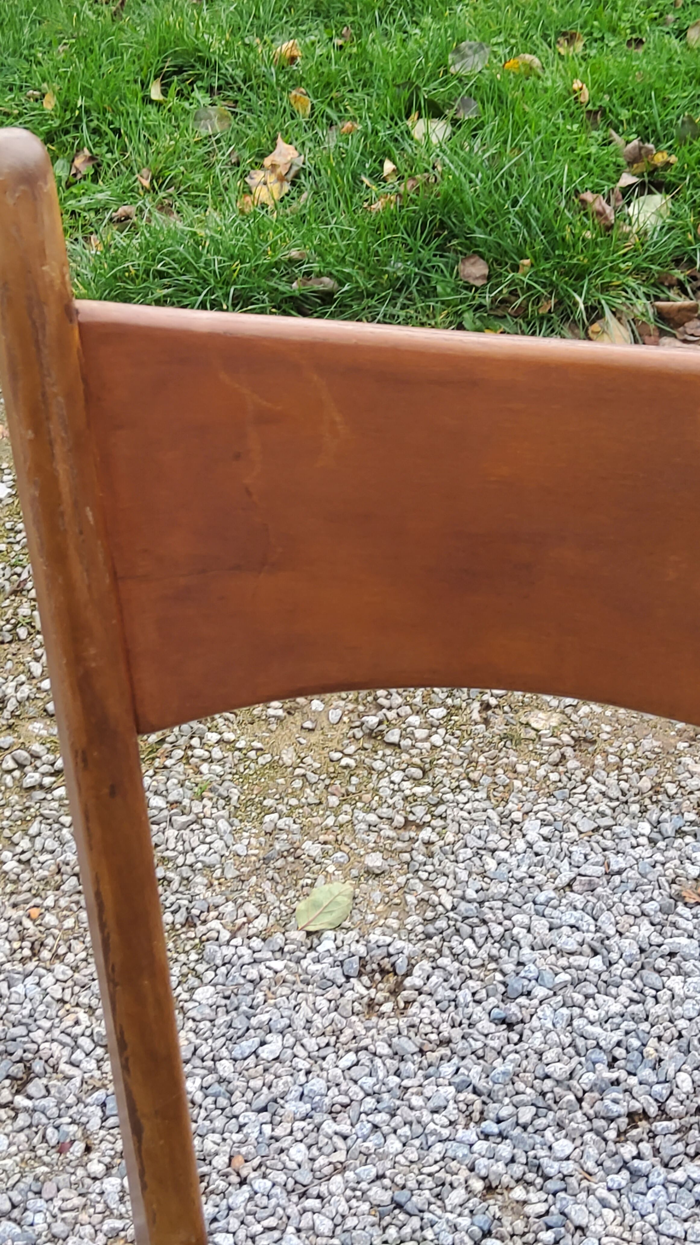 Pair of 50's Scandinavian style mahogany chairs