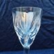 Six cut crystal wine glasses model Monaco vintage Saint Louis.