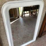 Mirror Louis Philippe white granule