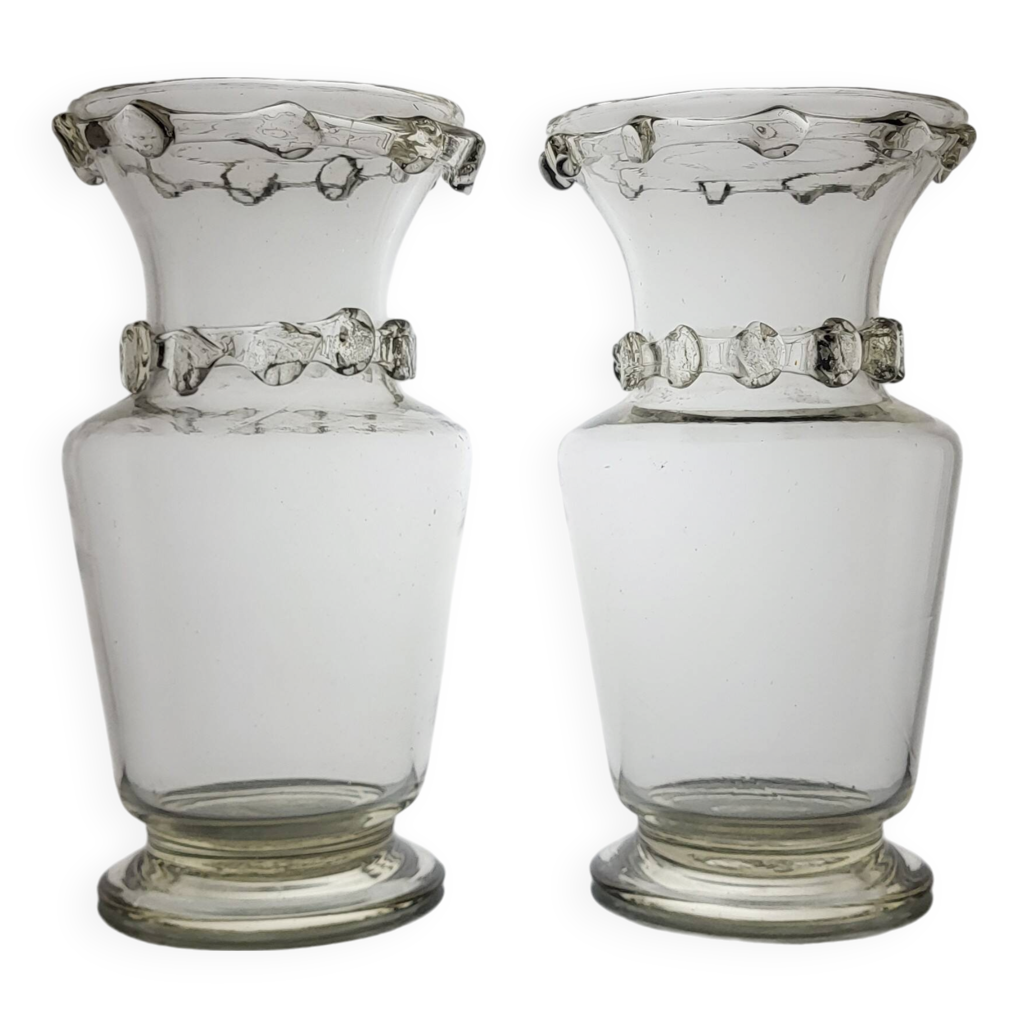 19th century blown glass vases (*2)