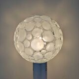Glass and chrome lamp, Italy 1970