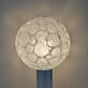 Glass and chrome lamp, Italy 1970