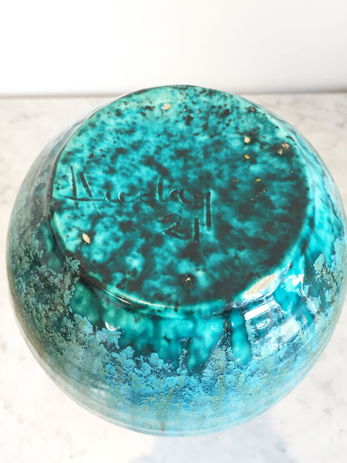 Blue-purple accolay vase, 1970