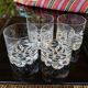 4 vintage Orrefors whiskey glasses designed by Olle Alberius, Sweden 1960s