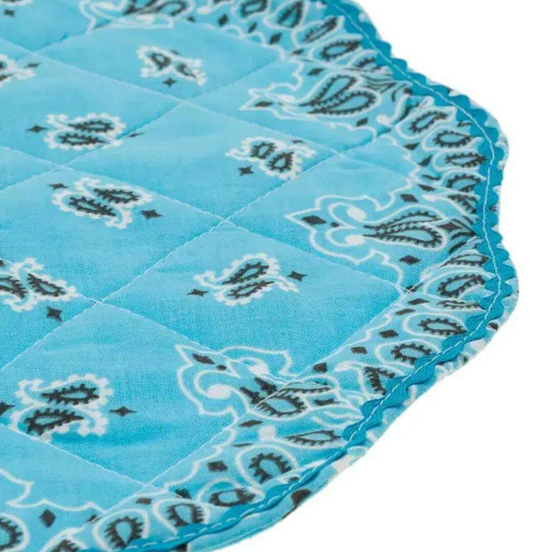 Bandana placemat - pale blue