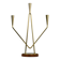 Brass and Teak Candelabra by Gunnar Ander for Ystad-Metall, Sweden, 1950s