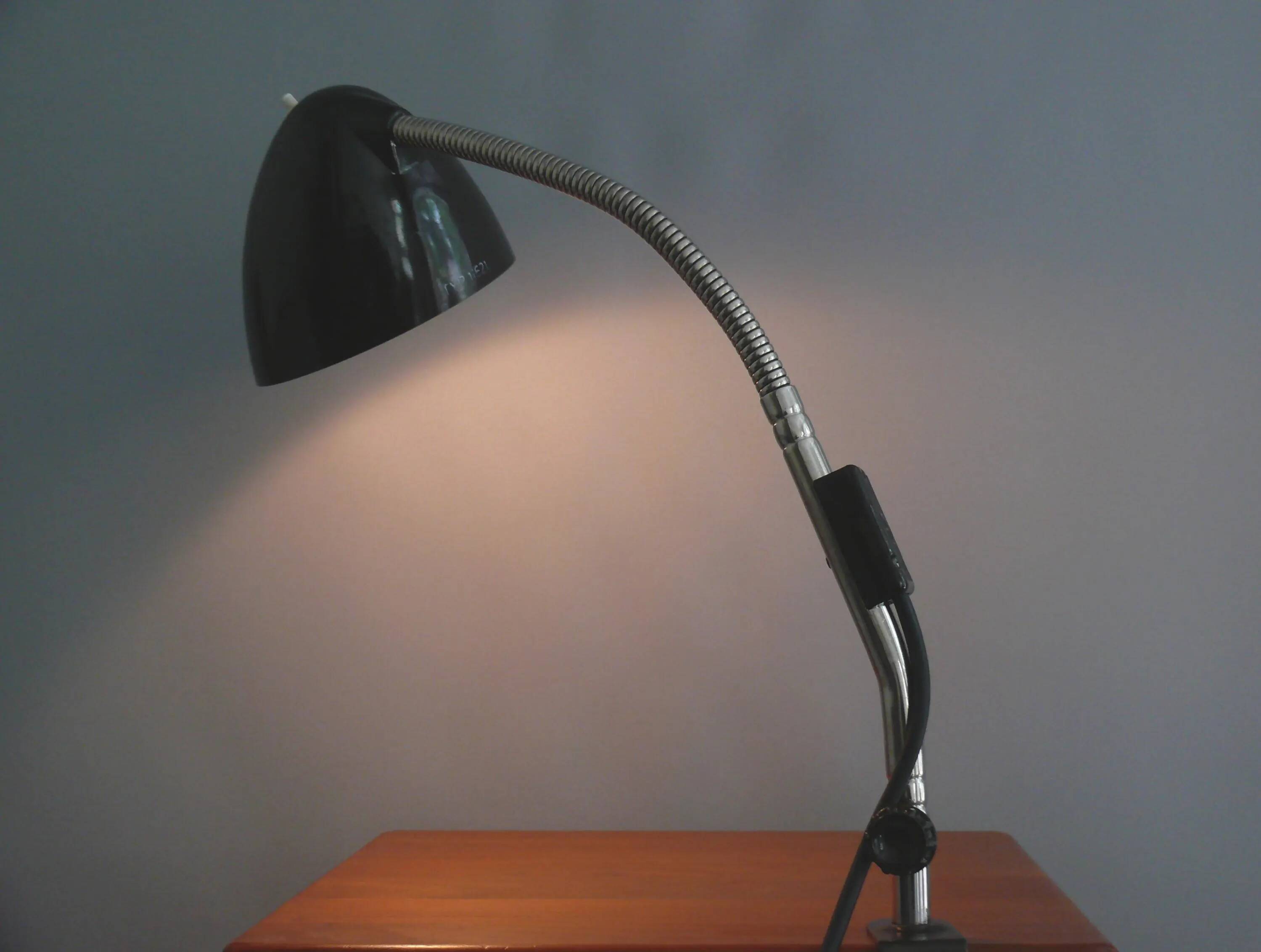Original goose neck desk lamp from the mid-century - Ecko, a classic of high-quality design