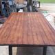 Industrial iron and wood table