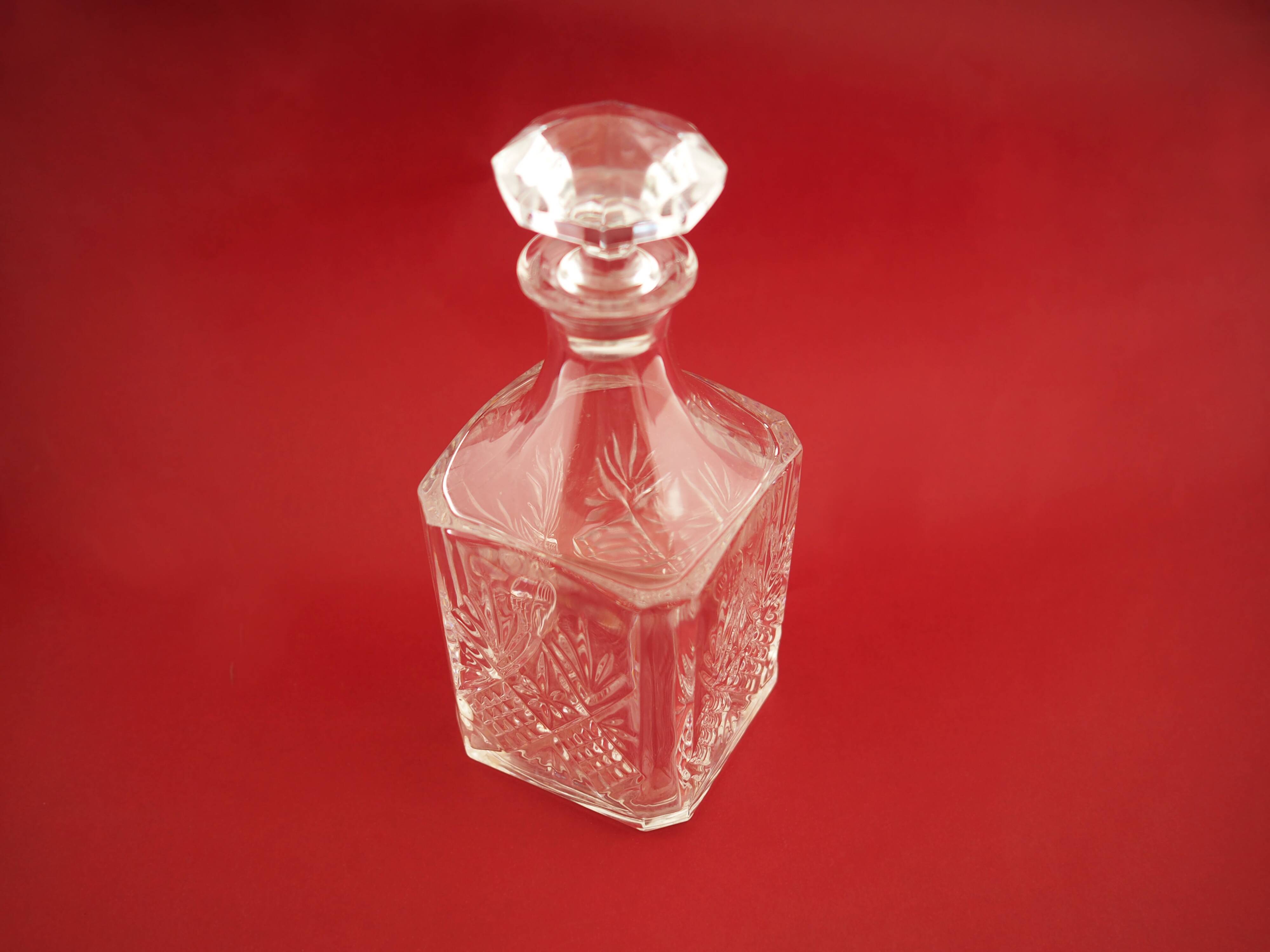 Glass decanter, Danish design, 1970s, production: Denmark