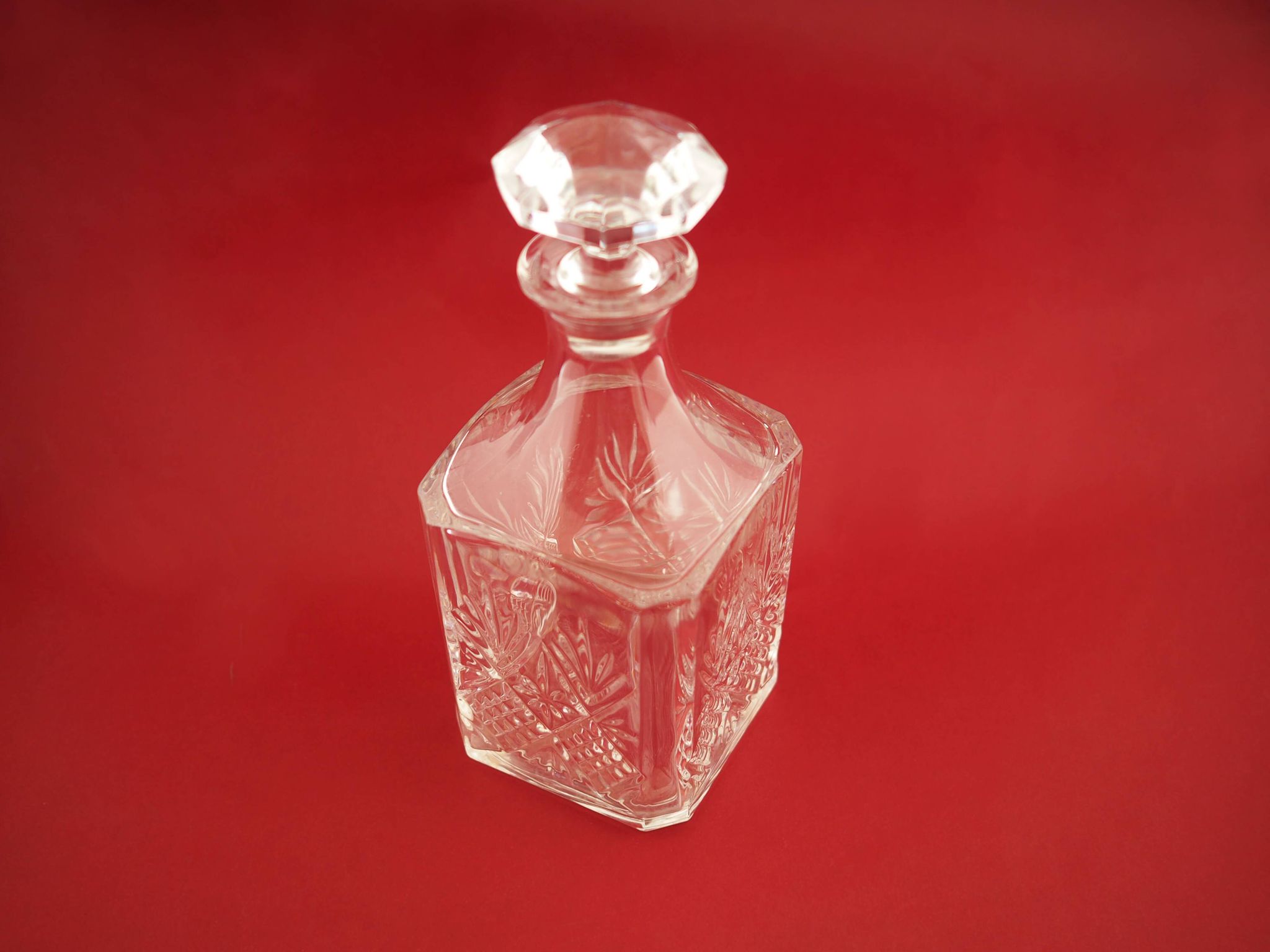 Glass decanter, Danish design, 1970s, production: Denmark