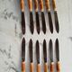 Bamboo handle knives