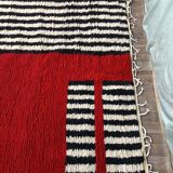 Traditional handmade pure wool Berber rug size 2/3 m