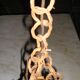 Chandelier hanging Wicker rattan of the years 60/70
