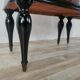 1960s mahogany burl nightstands with glass tops