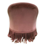Fauteuil crapaud rose