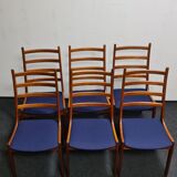 Vintage Danish design teak Dinning chairs by Kai Kristiansen for K  S mobel Denmark