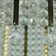 1960s PENDANT LIGHT brass and acrylic hollywood regency style