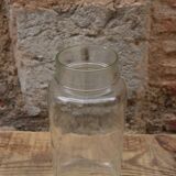 Glass pharmacy jar vase