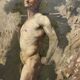 Male nude academy study