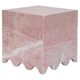 Table d'appoint en marbre rose "Flow