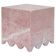 Pink marble side table "Flow"