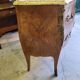 commode en bois de rose 2 tiroirs plateau marbre