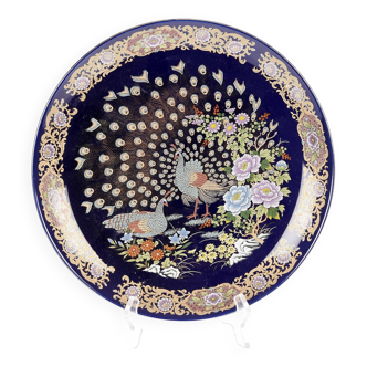 Peacock porcelain plate